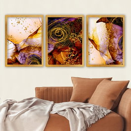 Wallity Cuadro Decorativo Enmarcado Multicolor (3 Piezas)